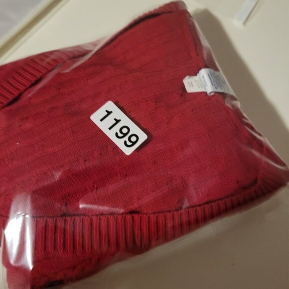 Gap Red V neck knit sweater Size S - Picture 6 of 6